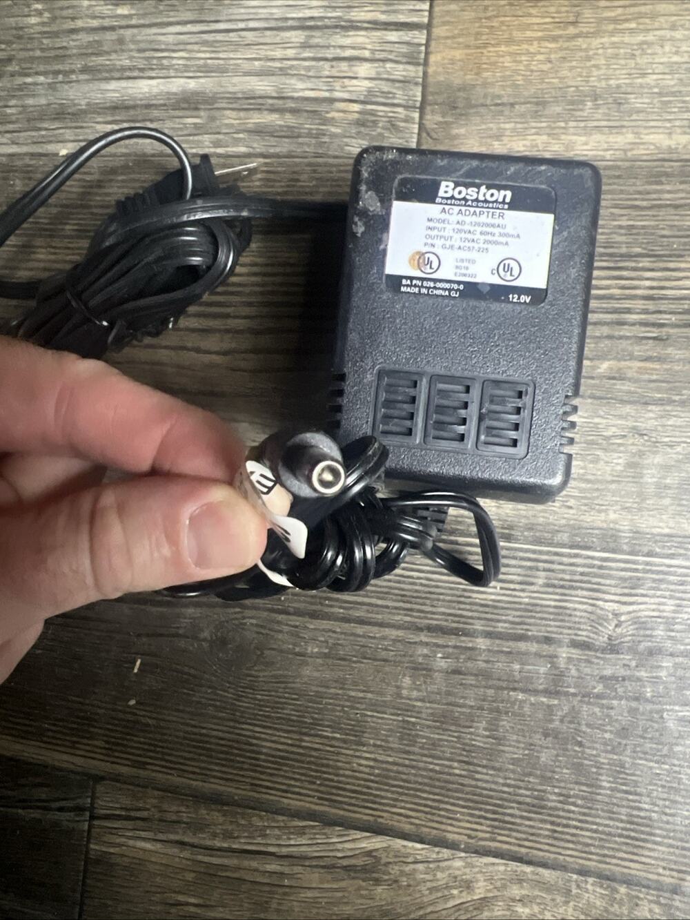 Boston Acoustics AD-1202000AU AC Adapter 12V Power Supply Original - Picture 3 of 4